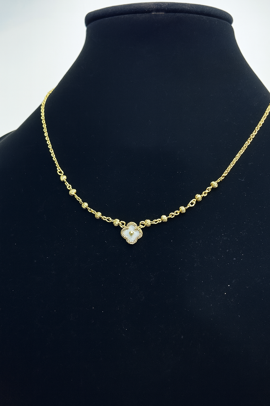 14k Gold-Plated Flower Necklace